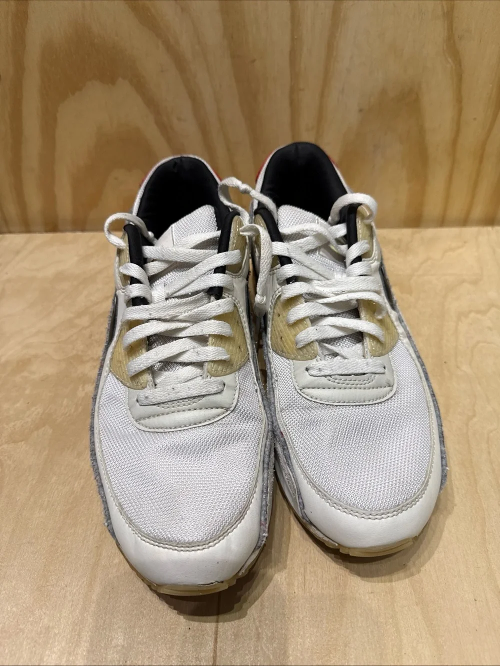 New Nike Air Max 90 SE Swoosh Fiber White DV3335-100 Mens Size 13